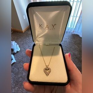 Gold & Diamond heart pendant